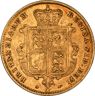 Reverse of 1867 Half Sovereign